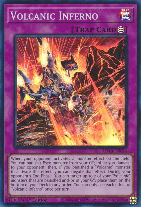 Volcanic Inferno [LD10-EN024] Super Rare | L.A. Mood Comics and Games