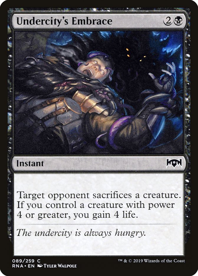 Undercity's Embrace [Ravnica Allegiance] | L.A. Mood Comics and Games
