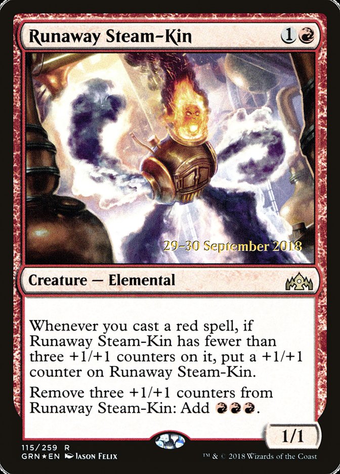 Runaway Steam-Kin [Guilds of Ravnica Prerelease Promos] | L.A. Mood Comics and Games