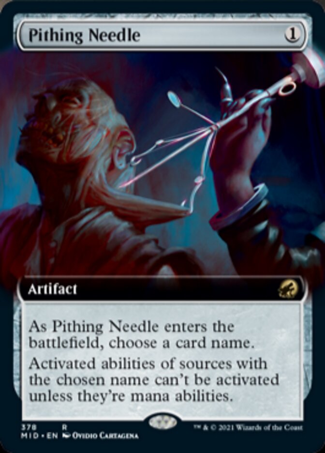 Pithing Needle (Extended Art) [Innistrad: Midnight Hunt] | L.A. Mood Comics and Games