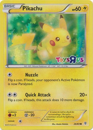 Pikachu (26/83) (Toys R Us Promo) [Miscellaneous Cards] | L.A. Mood Comics and Games