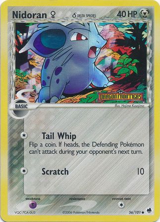 Nidoran (56/101) (Female) (Delta Species) (Stamped) [EX: Dragon Frontiers] | L.A. Mood Comics and Games
