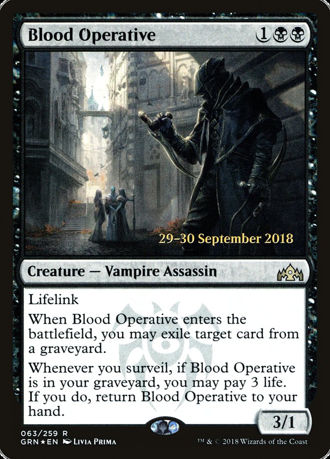 Blood Operative [Guilds of Ravnica Prerelease Promos] | L.A. Mood Comics and Games
