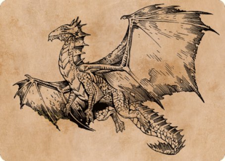 Ancient Bronze Dragon Art Card (58) [Commander Legends: Battle for Baldur's Gate Art Series] | L.A. Mood Comics and Games