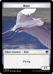 Bird // Phyrexian Myr Double-Sided Token [Commander Masters Tokens] | L.A. Mood Comics and Games