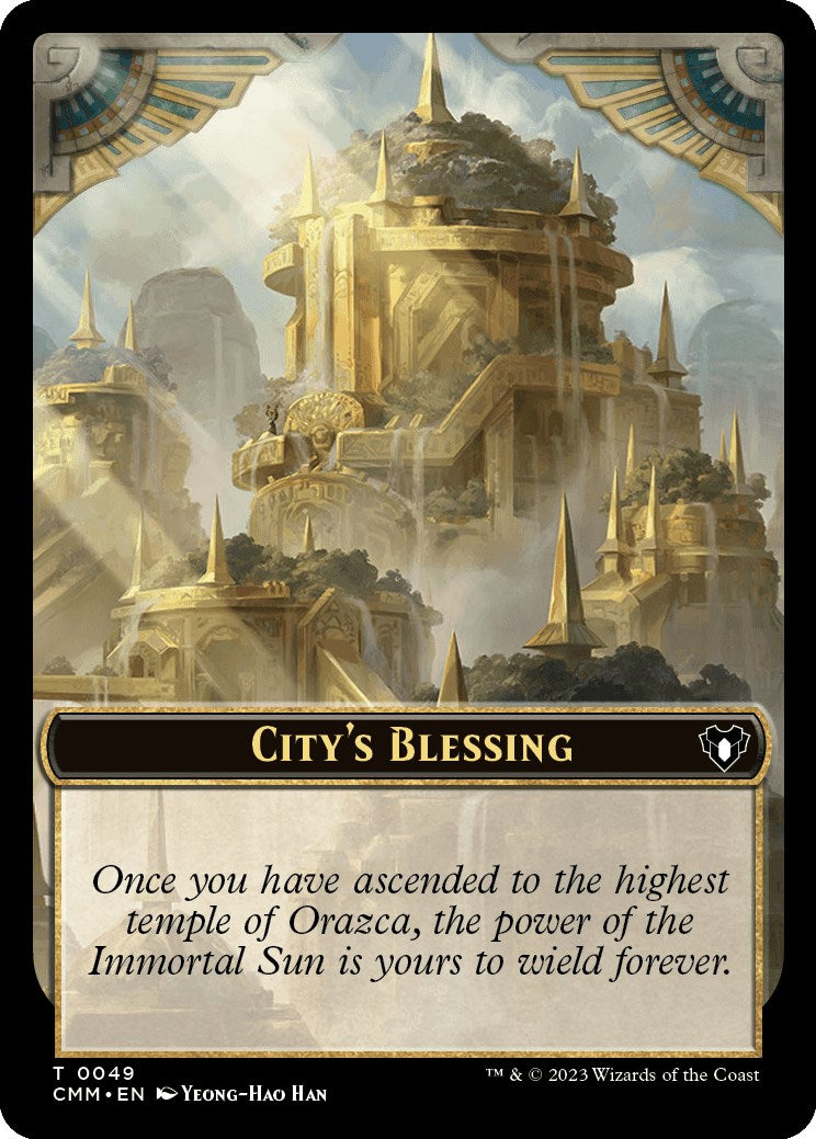 City's Blessing // Drake Double-Sided Token [Commander Masters Tokens] | L.A. Mood Comics and Games