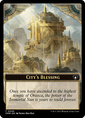 City's Blessing // Emblem - Teferi, Temporal Archmage Double-Sided Token [Commander Masters Tokens] | L.A. Mood Comics and Games