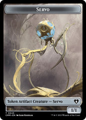 Servo // Emblem - Daretti, Scrap Savant Double-Sided Token [Commander Masters Tokens] | L.A. Mood Comics and Games