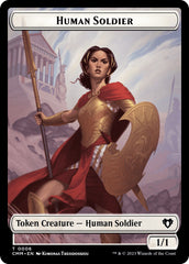 Human Soldier // Elemental (0037) Double-Sided Token [Commander Masters Tokens] | L.A. Mood Comics and Games