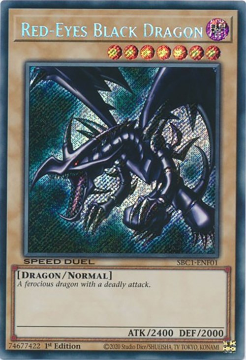 Red-Eyes Black Dragon [SBC1-ENF01] Secret Rare | L.A. Mood Comics and Games