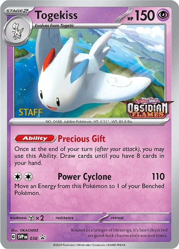 Togekiss (038) (Stamped) (Staff) [Scarlet & Violet: Black Star Promos] | L.A. Mood Comics and Games