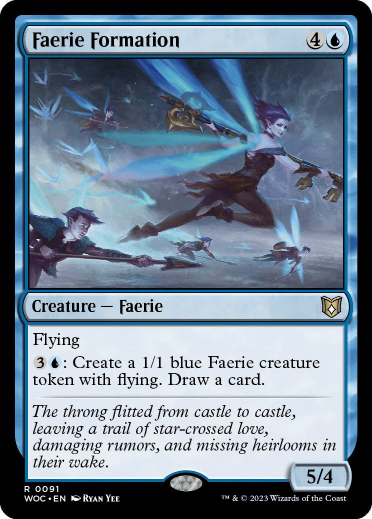 Faerie Formation [Wilds of Eldraine Commander] | L.A. Mood Comics and Games