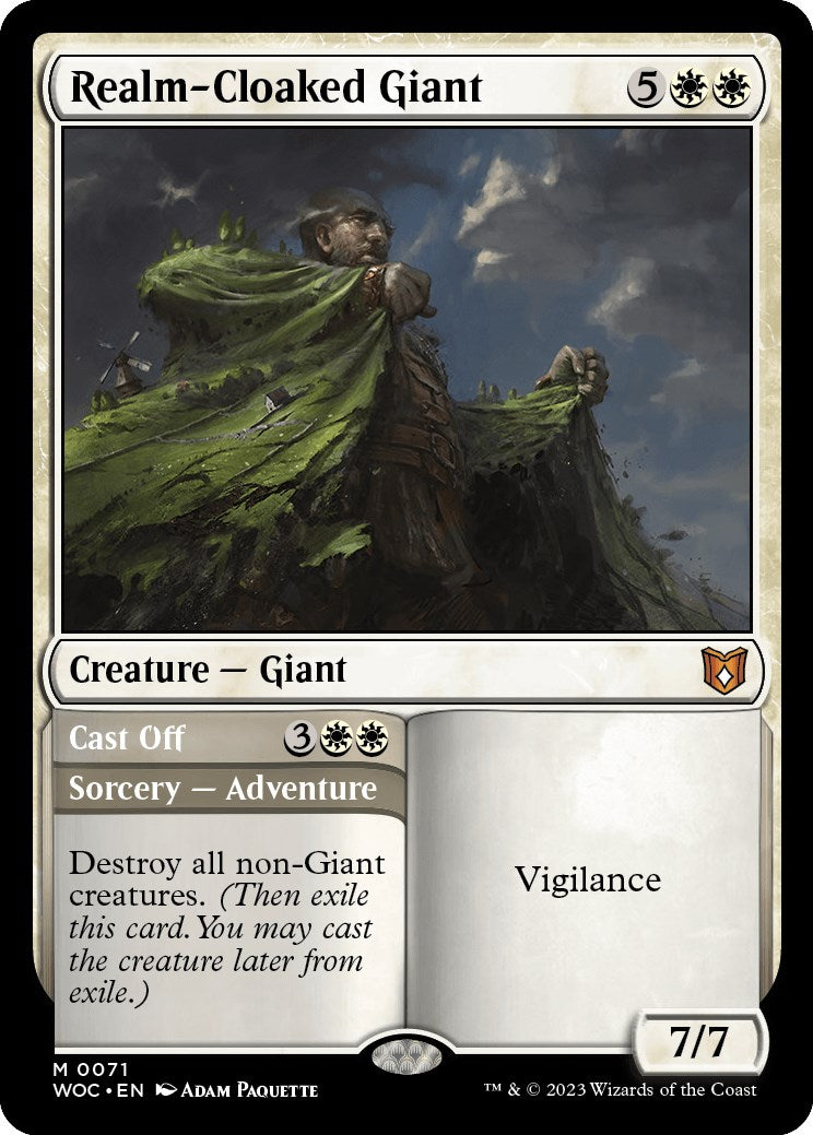 Realm-Cloaked Giant // Cast Off [Wilds of Eldraine Commander] | L.A. Mood Comics and Games