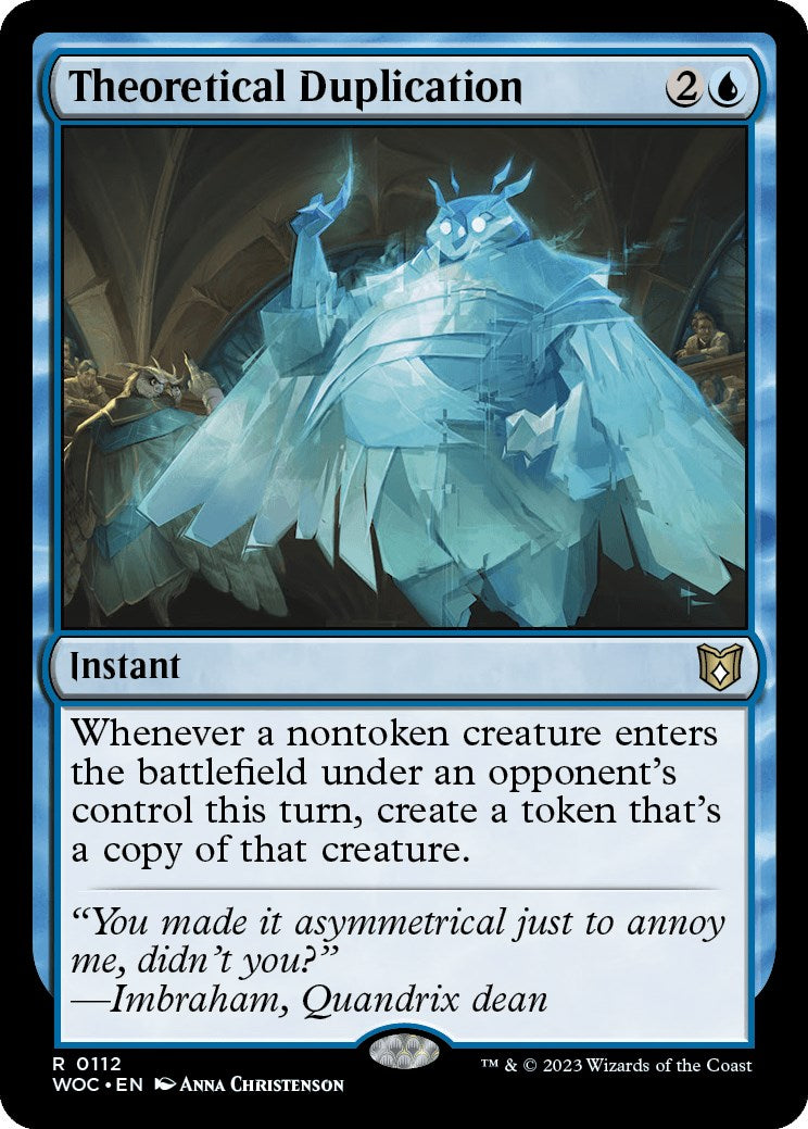 Theoretical Duplication [Wilds of Eldraine Commander] | L.A. Mood Comics and Games