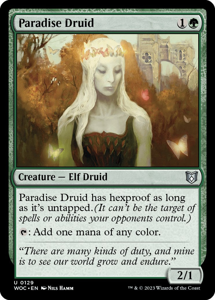 Paradise Druid [Wilds of Eldraine Commander] | L.A. Mood Comics and Games