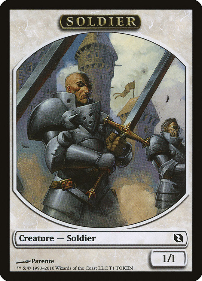 Soldier Token [Duel Decks: Elspeth vs. Tezzeret Tokens] | L.A. Mood Comics and Games