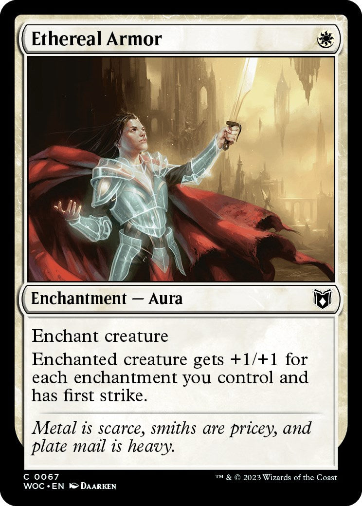 Ethereal Armor [Wilds of Eldraine Commander] | L.A. Mood Comics and Games