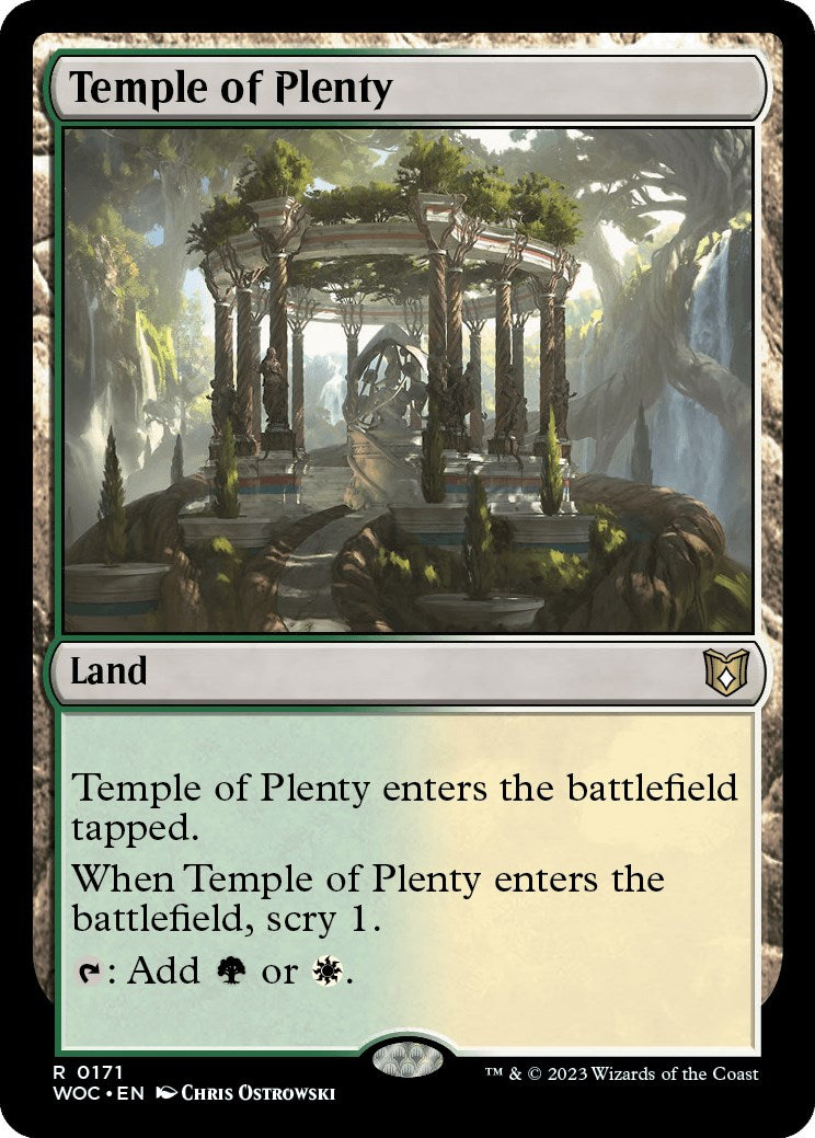 Temple of Plenty [Wilds of Eldraine Commander] | L.A. Mood Comics and Games