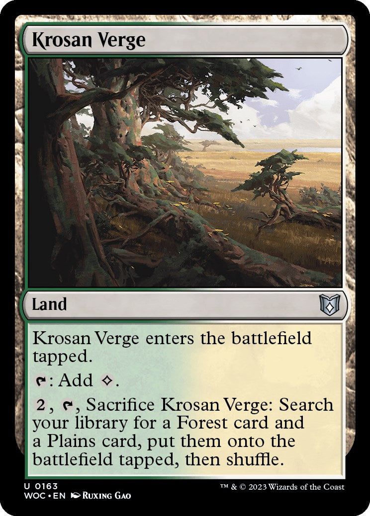 Krosan Verge [Wilds of Eldraine Commander] | L.A. Mood Comics and Games