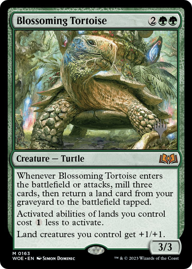 Blossoming Tortoise (Promo Pack) [Wilds of Eldraine Promos] | L.A. Mood Comics and Games