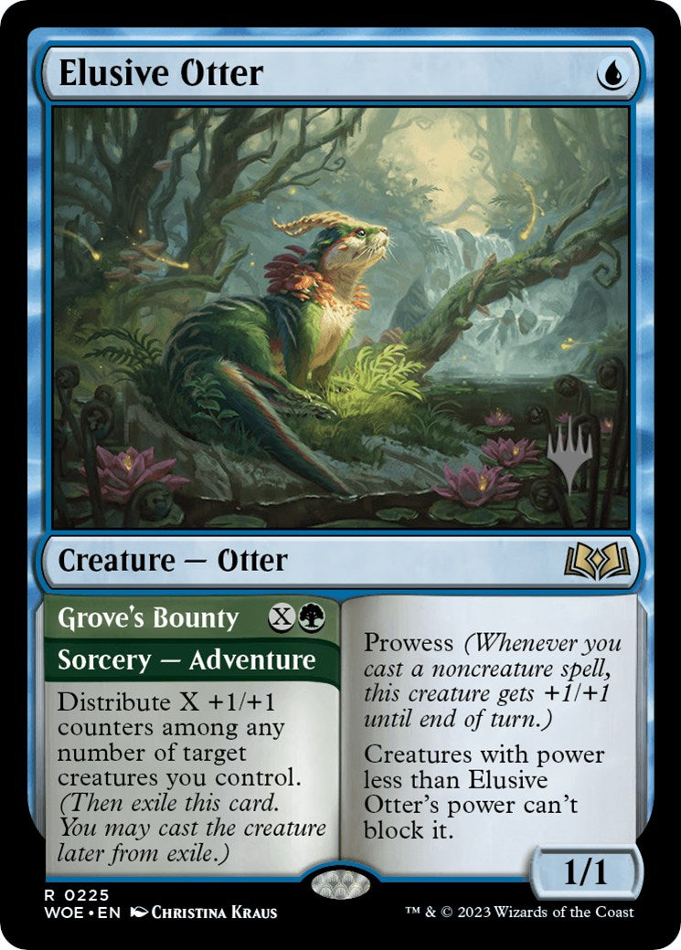 Elusive Otter // Grove's Bounty (Promo Pack) [Wilds of Eldraine Promos] | L.A. Mood Comics and Games