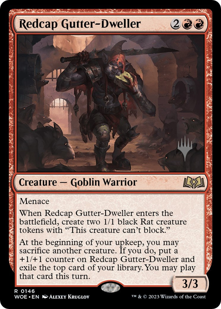 Redcap Gutter-Dweller (Promo Pack) [Wilds of Eldraine Promos] | L.A. Mood Comics and Games