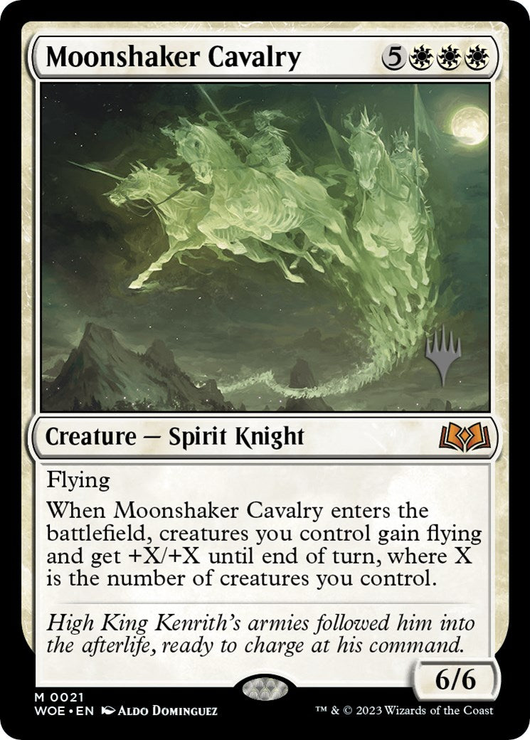 Moonshaker Cavalry (Promo Pack) [Wilds of Eldraine Promos] | L.A. Mood Comics and Games