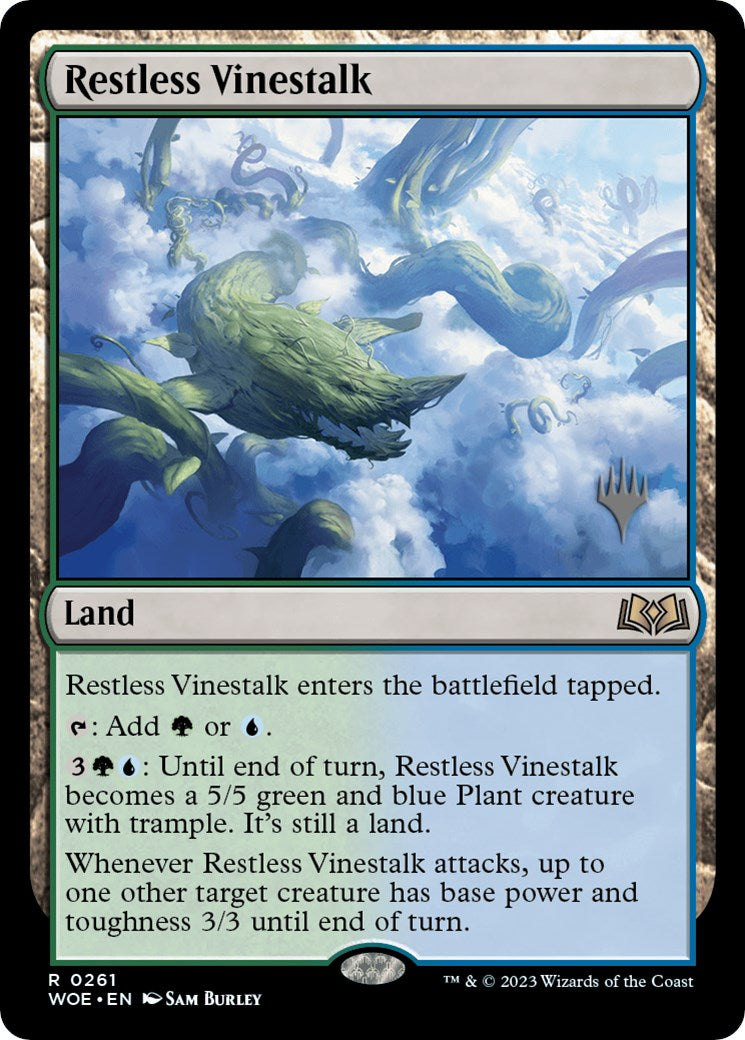 Restless Vinestalk (Promo Pack) [Wilds of Eldraine Promos] | L.A. Mood Comics and Games