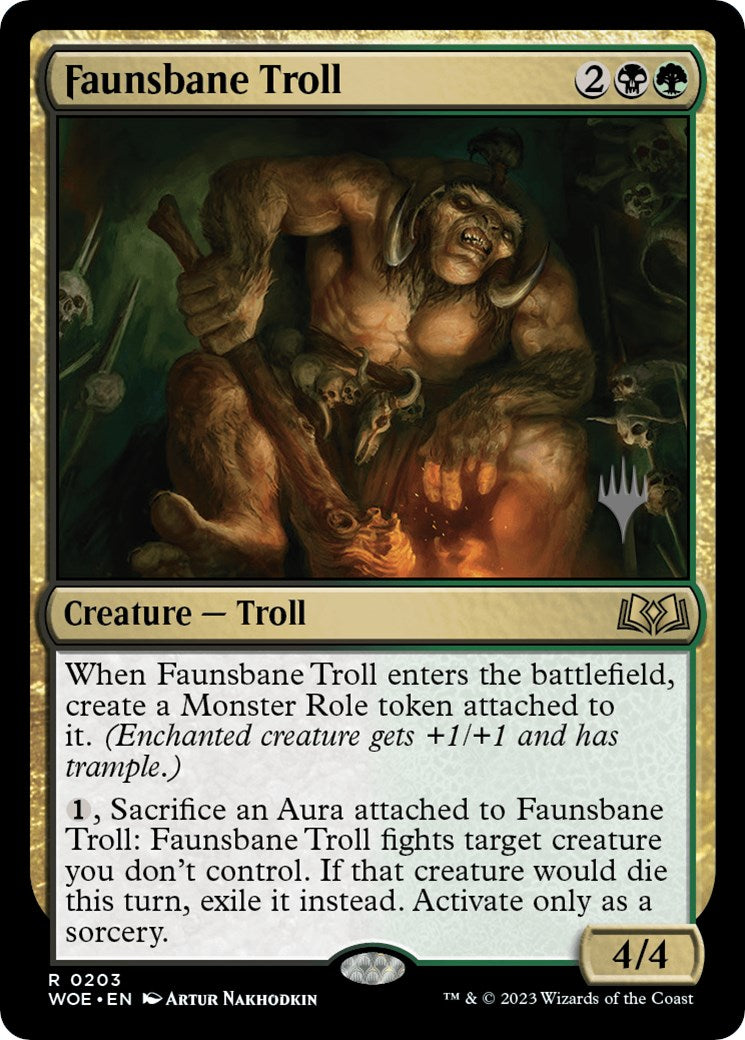 Faunsbane Troll (Promo Pack) [Wilds of Eldraine Promos] | L.A. Mood Comics and Games