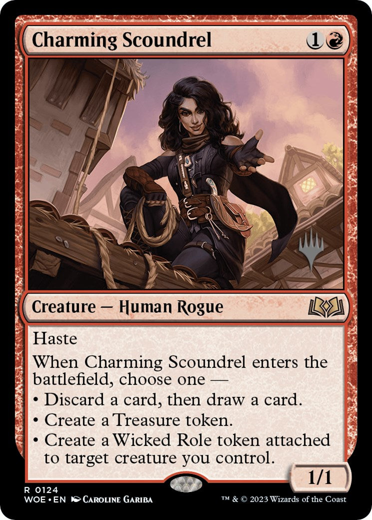 Charming Scoundrel (Promo Pack) [Wilds of Eldraine Promos] | L.A. Mood Comics and Games