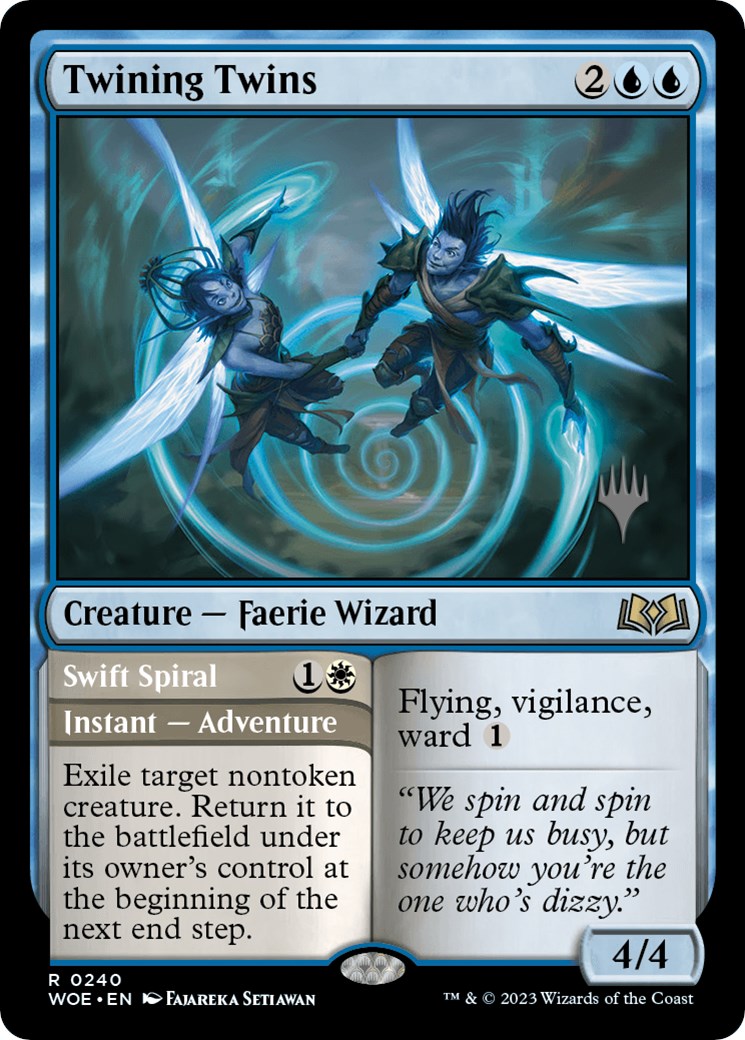 Twining Twins // Swift Spiral (Promo Pack) [Wilds of Eldraine Promos] | L.A. Mood Comics and Games
