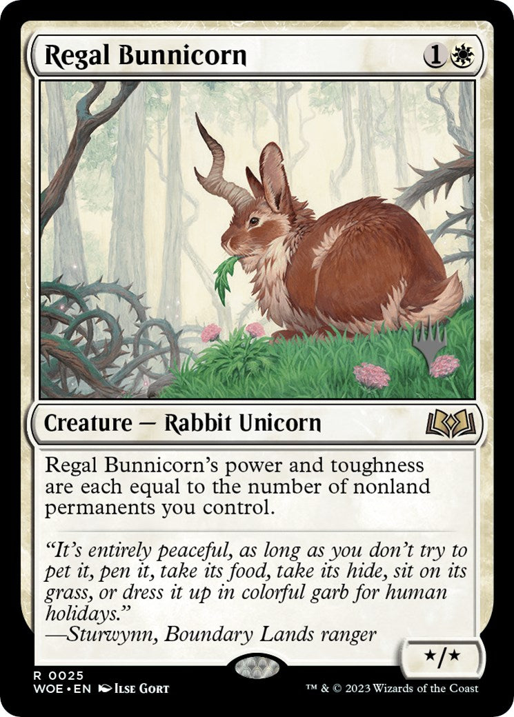 Regal Bunnicorn (Promo Pack) [Wilds of Eldraine Promos] | L.A. Mood Comics and Games