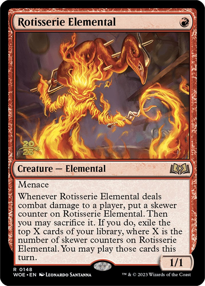 Rotisserie Elemental [Wilds of Eldraine Prerelease Promos] | L.A. Mood Comics and Games