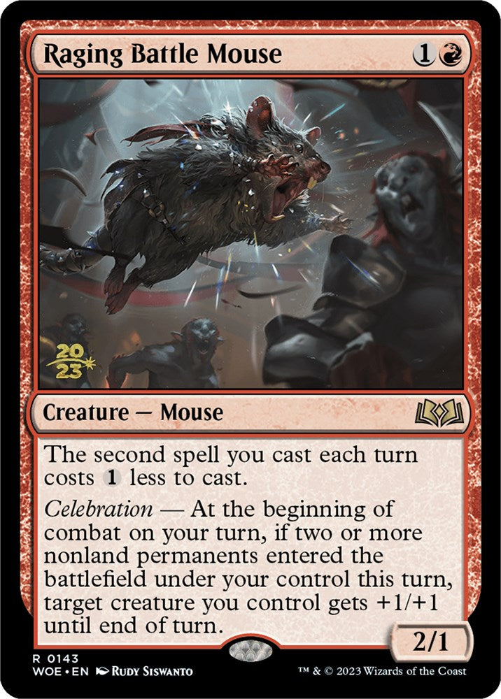 Raging Battle Mouse [Wilds of Eldraine Prerelease Promos] | L.A. Mood Comics and Games
