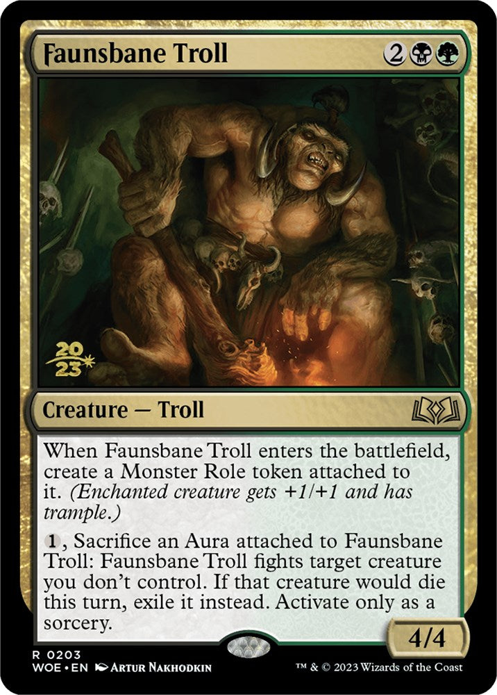 Faunsbane Troll [Wilds of Eldraine Prerelease Promos] | L.A. Mood Comics and Games