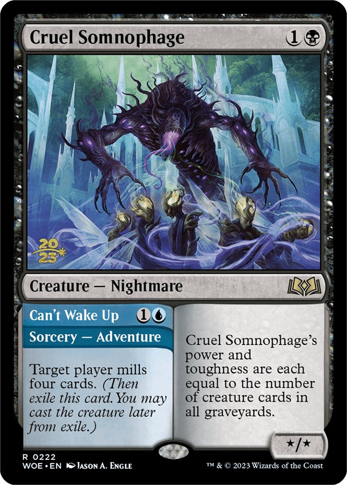 Cruel Somnophage // Can't Wake Up [Wilds of Eldraine Prerelease Promos] | L.A. Mood Comics and Games