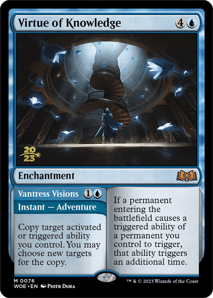 Virtue of Knowledge // Vantress Visions (Promo Pack) [Wilds of Eldraine Promos] | L.A. Mood Comics and Games