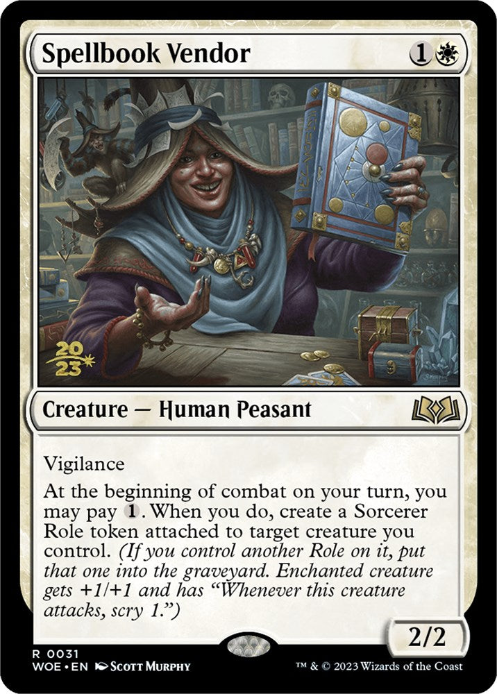 Spellbook Vendor [Wilds of Eldraine Prerelease Promos] | L.A. Mood Comics and Games