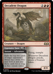 Decadent Dragon // Expensive Taste [Wilds of Eldraine Prerelease Promos] | L.A. Mood Comics and Games