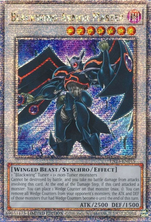 Blackwing Armor Master [TN23-EN015] Quarter Century Secret Rare | L.A. Mood Comics and Games