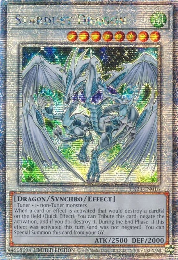 Stardust Dragon [TN23-EN016] Quarter Century Secret Rare | L.A. Mood Comics and Games