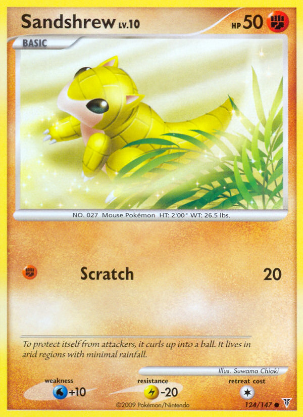 Sandshrew (124/147) [Platinum: Supreme Victors] | L.A. Mood Comics and Games