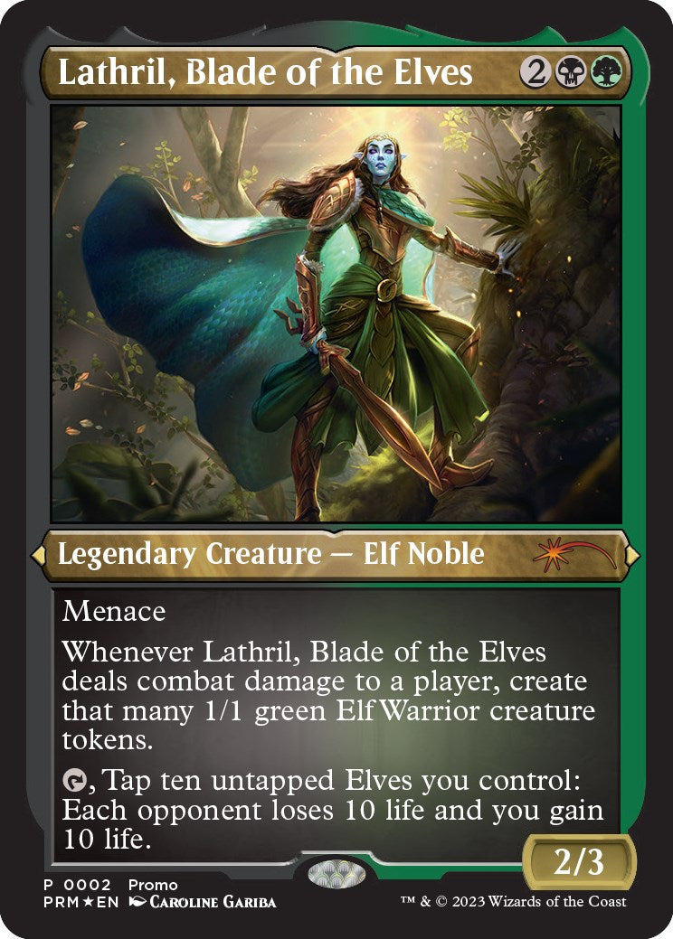 Lathril, Blade of the Elves (Foil Etched) [Media Promos] | L.A. Mood Comics and Games