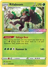 Rillaboom (SWSH006) (Staff Prerelease Promo) [Sword & Shield: Black Star Promos] | L.A. Mood Comics and Games