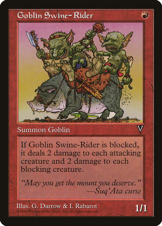 Goblin Swine-Rider [Visions] | L.A. Mood Comics and Games