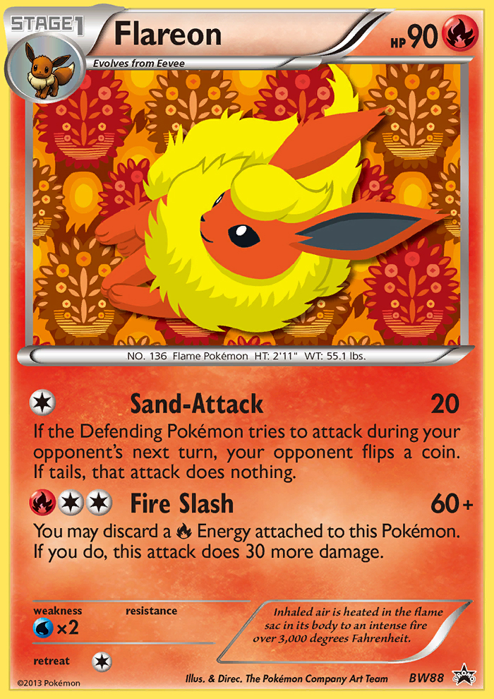 Flareon (BW88) [Black & White: Black Star Promos] | L.A. Mood Comics and Games
