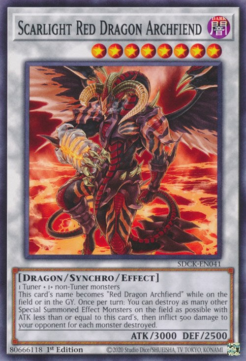 Scarlight Red Dragon Archfiend [SDCK-EN041] Common | L.A. Mood Comics and Games