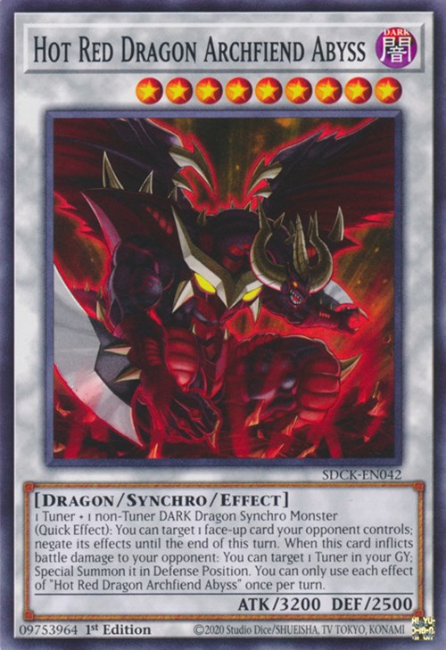 Hot Red Dragon Archfiend Abyss [SDCK-EN042] Common | L.A. Mood Comics and Games