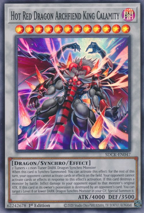 Hot Red Dragon Archfiend King Calamity [SDCK-EN047] Super Rare | L.A. Mood Comics and Games