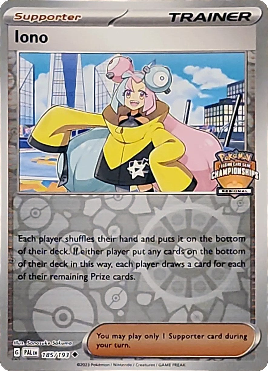Iono (185/193) (Regional Championships Promo) [League & Championship Cards] | L.A. Mood Comics and Games